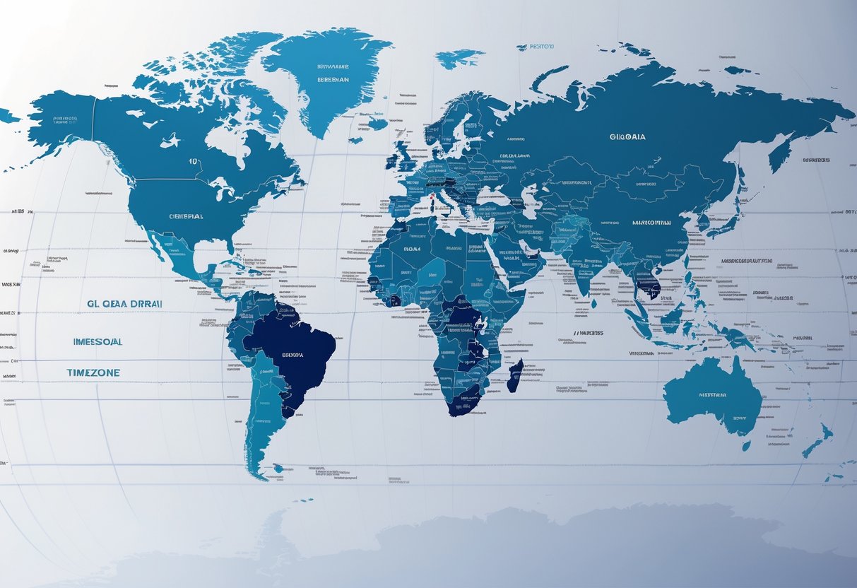 Overblik over tidszoner i hele verden